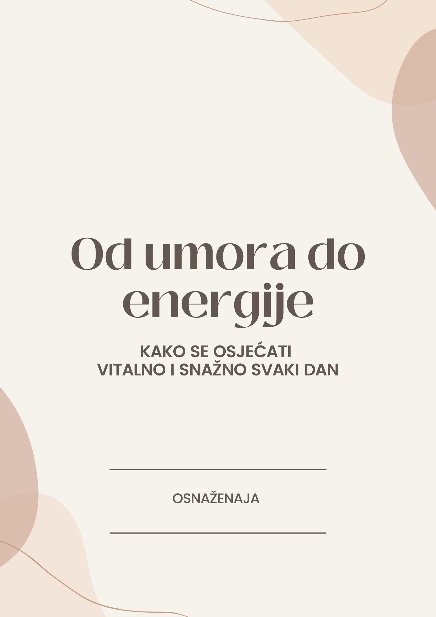 Od umora do energije