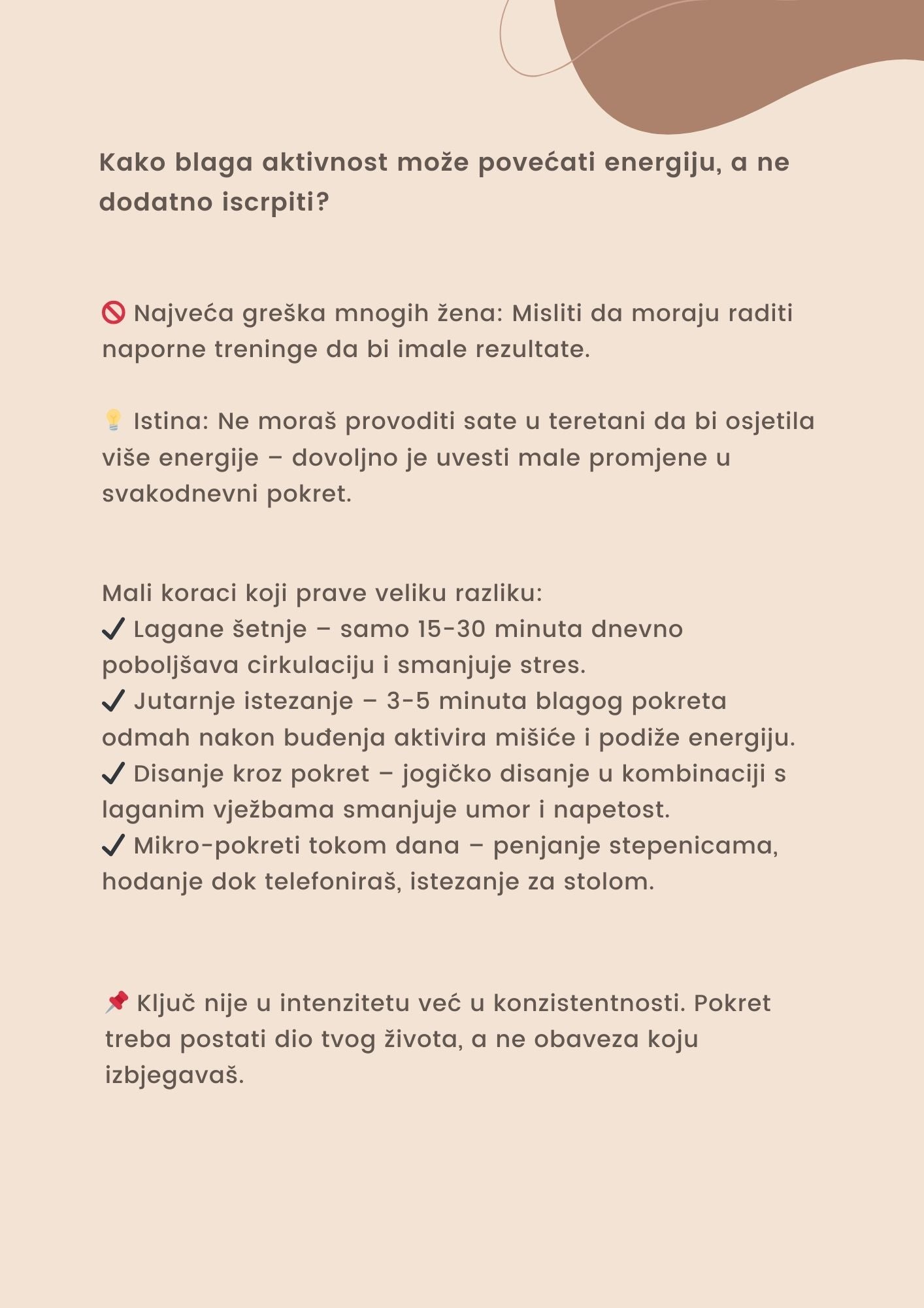 Od umora do energije