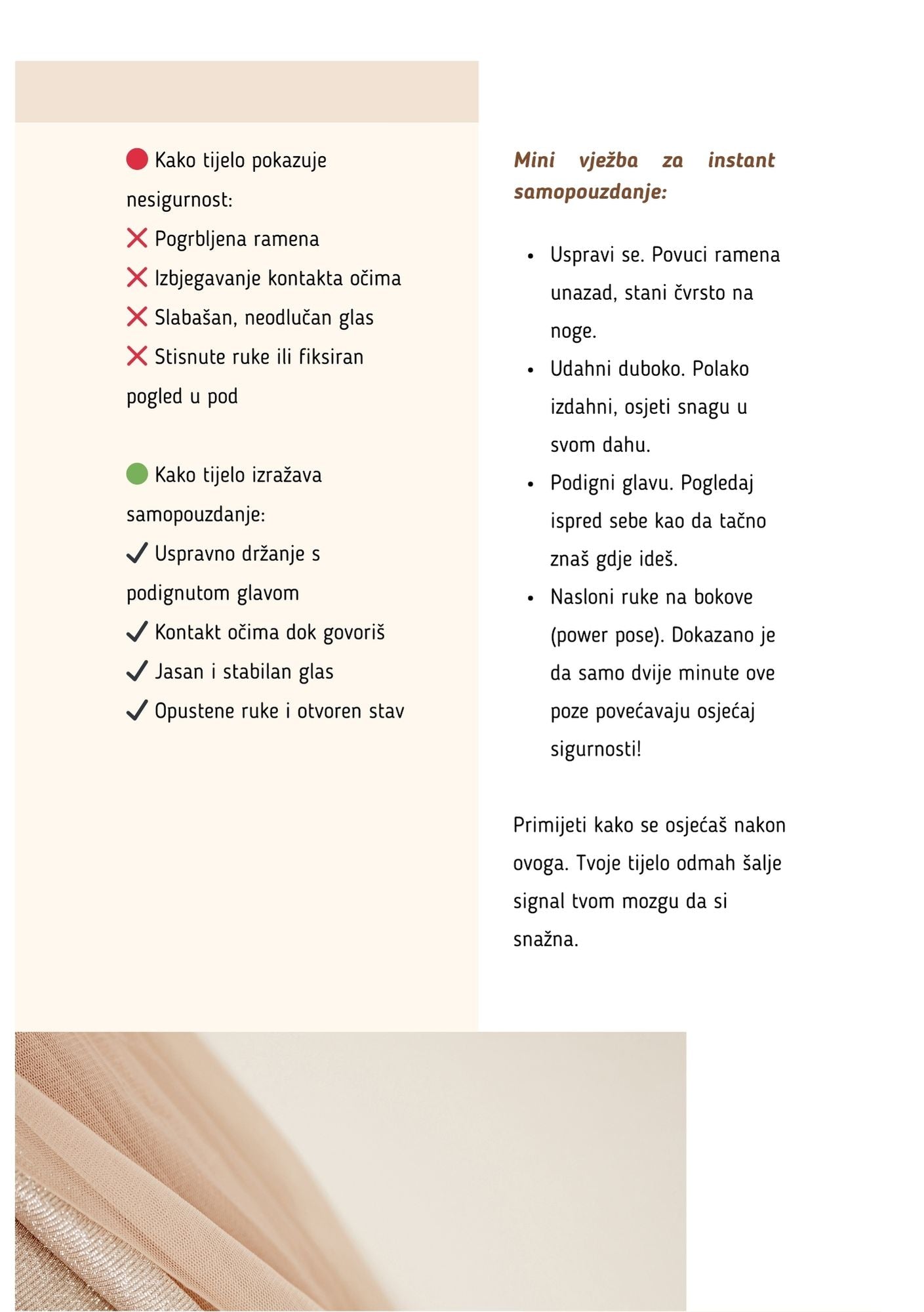 Osnažena Ja- Tvoje pravo, a ne privilegija